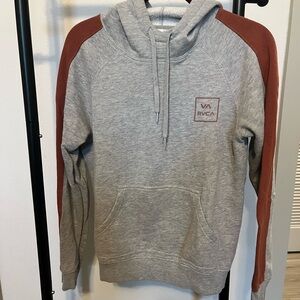RVCA Gray and Rust Women’s Hoodie